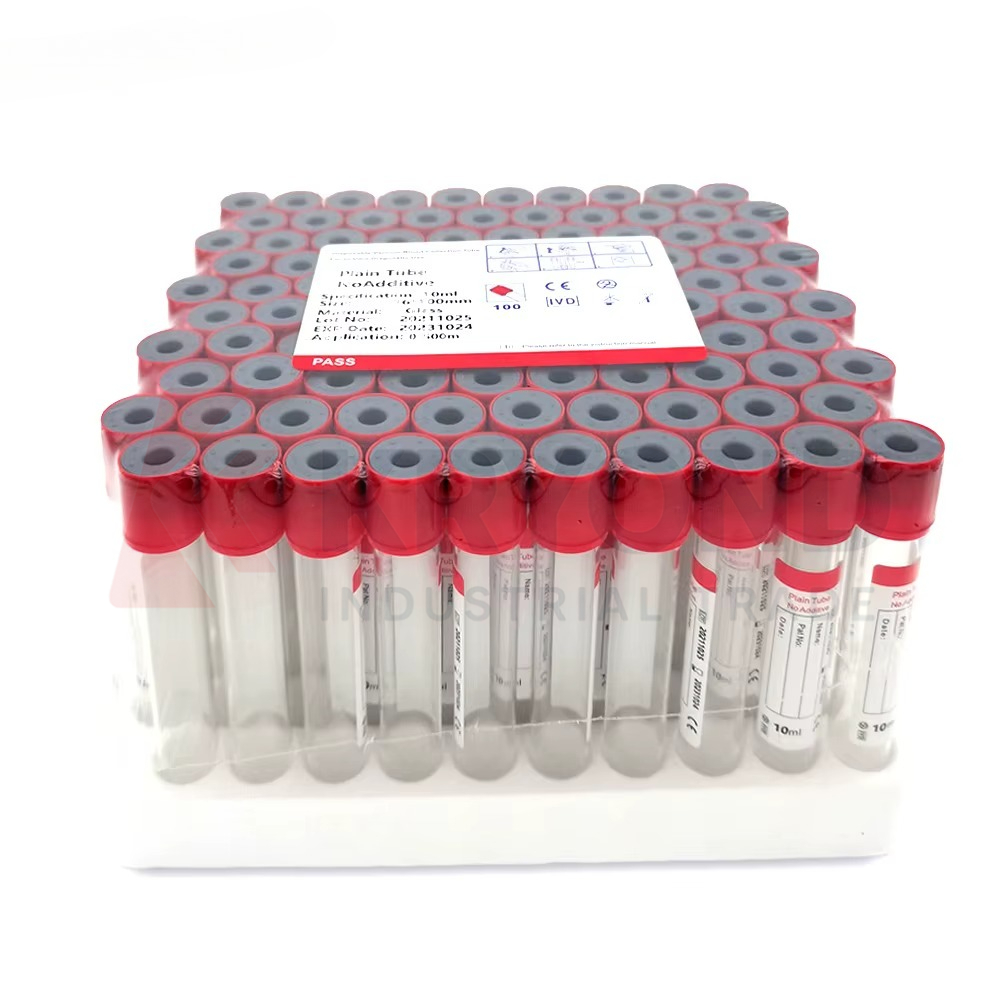 Blood Collection Tube - 100 adet Tıbbi Katkısız Düz Tüp