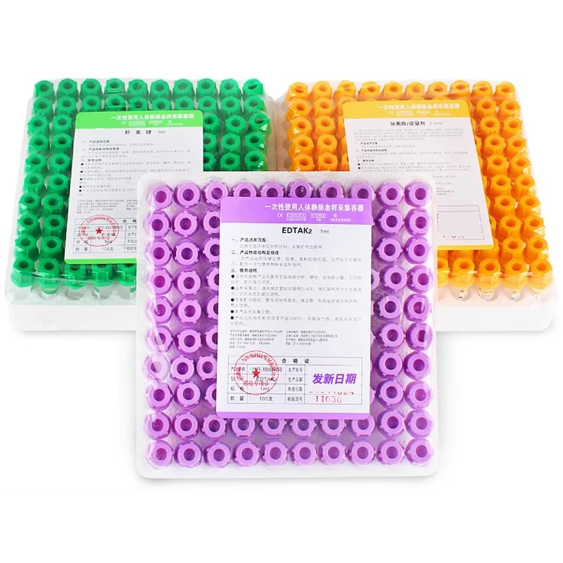Blood Collection Tube - 100 adet Steril Mikro Kan Alma