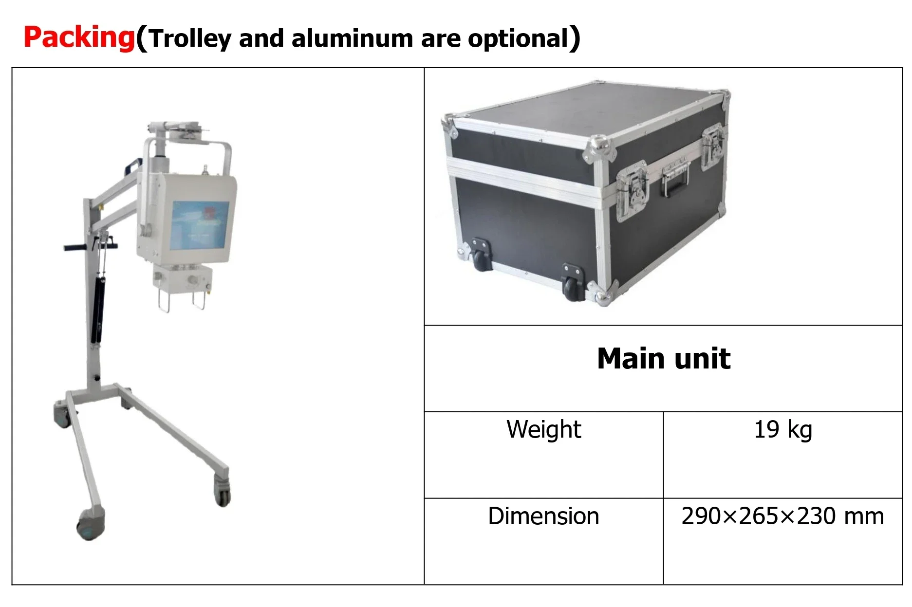 THR-5KW Tıbbi Taşınabilir Mobi - X Medical Lab incelemesi ve fiyatı