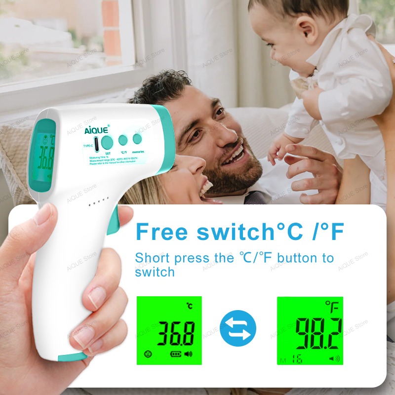 AiQUE Şarj Edilebilir Dijital  - Digital Thermometer Infrared incelemesi ve fiyatı